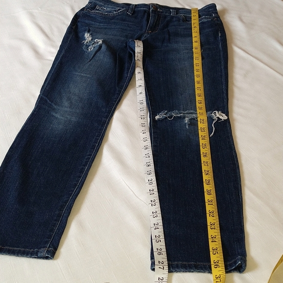 Joe's Lucille Distressed Slim Blue Jeans - Picture 11 of 17